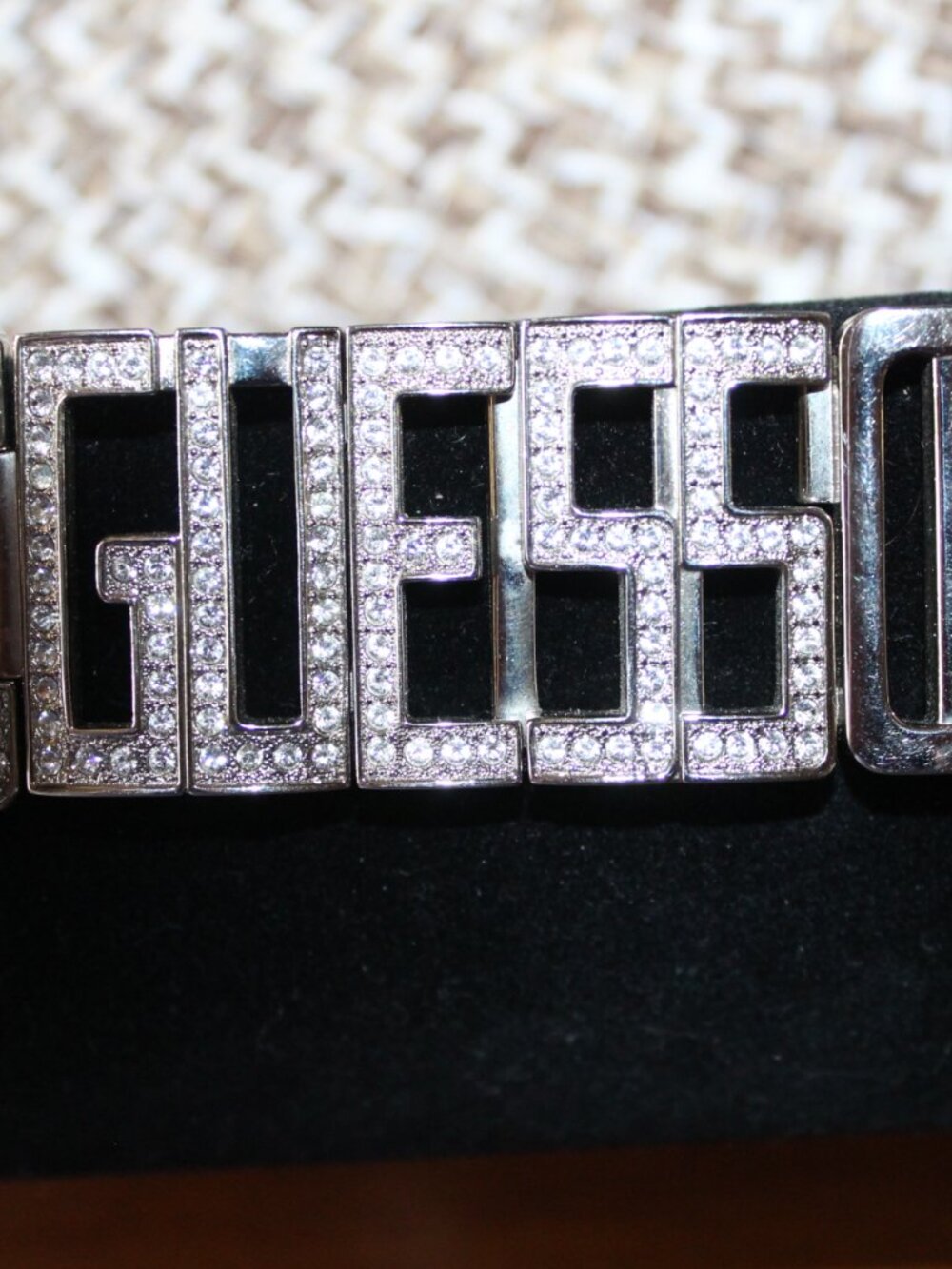 Vintage GUESS bling watch NICE - Picture 5 of 11